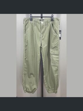 NEW True Religion Pants Womens 29 green Bobbi cargo jogger designer casual baggy